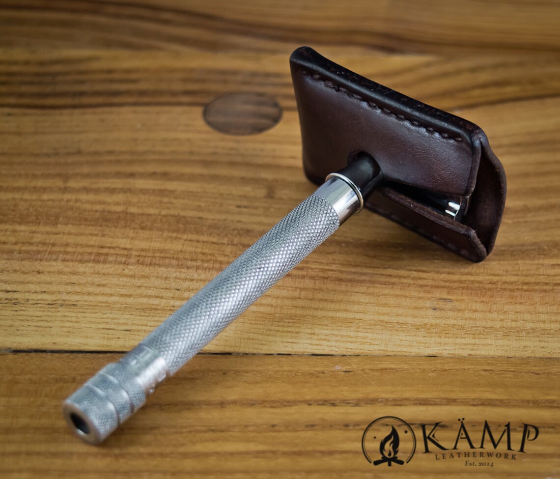 Leather Safety Razor Cover Razor Blade Cover Safety Razor Etsy