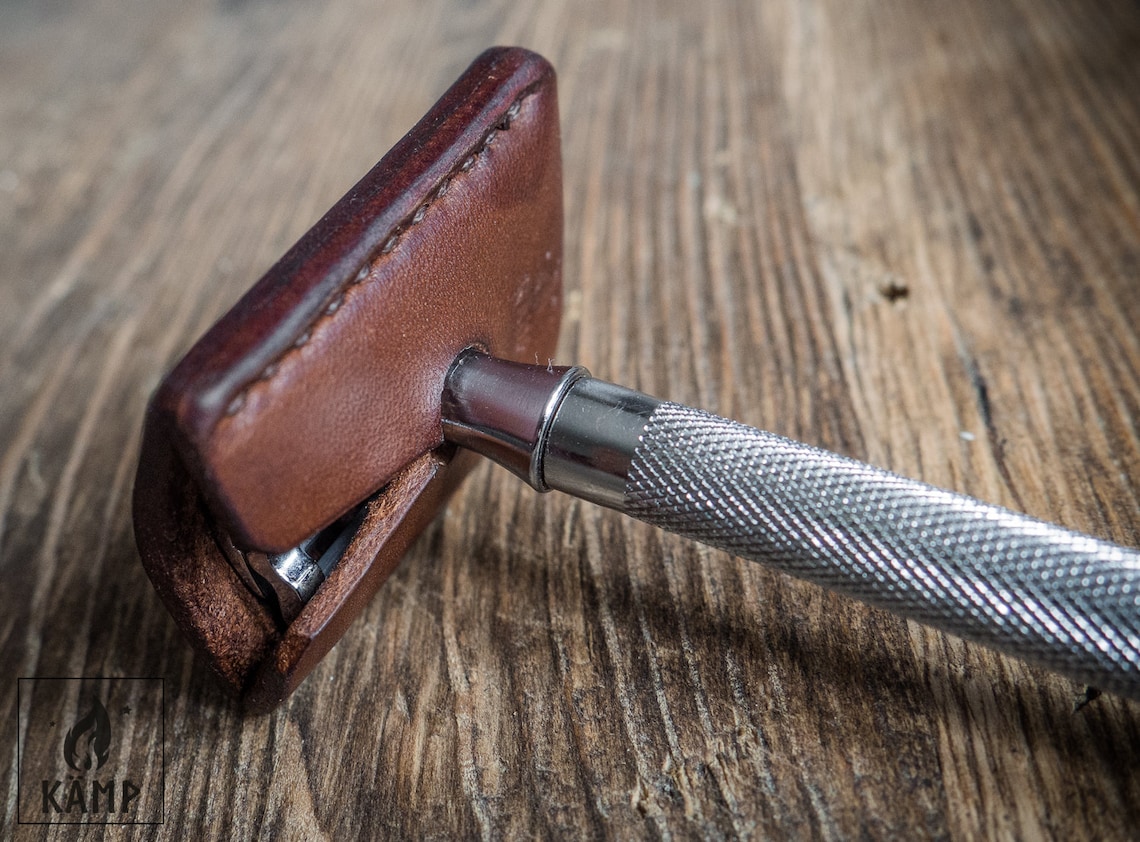 Leather Safety Razor Cover Razor Blade Cover Safety Razor Etsy