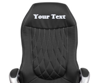 Custom Designed High Back Swivel Executive Chair With Your Personalized Name & Graphic