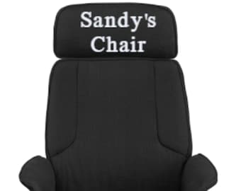 Custom Designed High Back Fabric Executive Chair With Your Personalized Name & Graphic