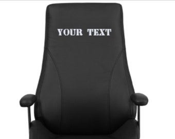 Custom Designed High Back Executive Chair With Your Personalized Name & Graphic