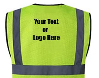 Custom Personalized Safety Vest Meets ANSI/ISEA Standards