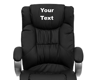 Custom Designed Executive Titanium Base Chair With Your Personalized Name & Graphic