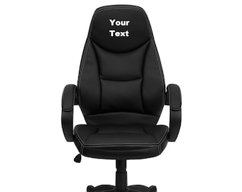 Custom Designed High Back Chair With Your Personalized Name & Graphic