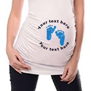Custom Personalized Designed Maternity T-shirt, Pregnancy Announcement For New Baby, Baby Shower Gift Ideas