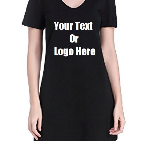 Custom Personalized Designed Women's Nightgown Cotton Nightwear Sleepwear