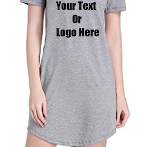 Custom Personalized Designed Women's Nightgown Cotton Nightwear Sleepwear image 2