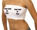 Custom Personalized Designed Basic Stretch Layer Seamless Tube Bra Bandeau Top 