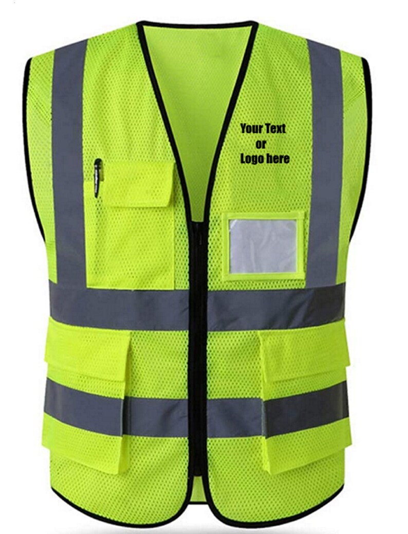 Custom Personalized Safety Vest Meets ANSI/ISEA Standards - Etsy