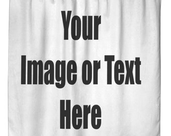 Personalized Shower Curtain with Full Color Artwork