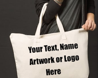Custom Personalized Cotton Canvas Tote Bag