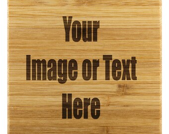 Personalized Bamboo Coasters