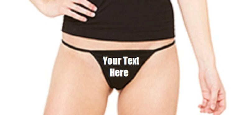 Custom Personalized Designed Thong Bikini For Weddings, Bachlorette Or Gifts image 2