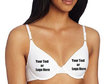 Custom Personalized Designed Women's One Fab Fit T-Shirt Bra