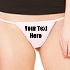 Custom Personalized Designed Thong Bikini For Weddings, Bachlorette Or Gifts image 4