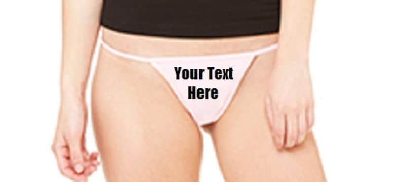 Custom Personalized Designed Thong Bikini For Weddings, Bachlorette Or Gifts image 4