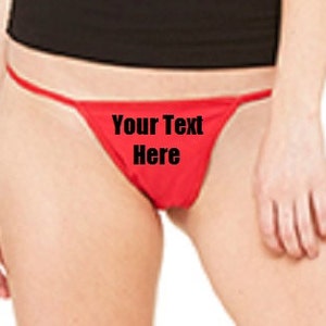 Custom Personalized Designed Thong Bikini For Weddings, Bachlorette Or Gifts image 3