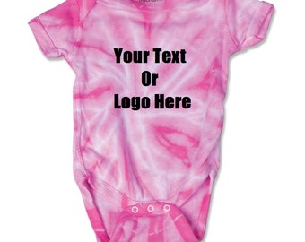 Custom Personalized Baby Tie-dye Infant Body Suit (creeper, Romper)