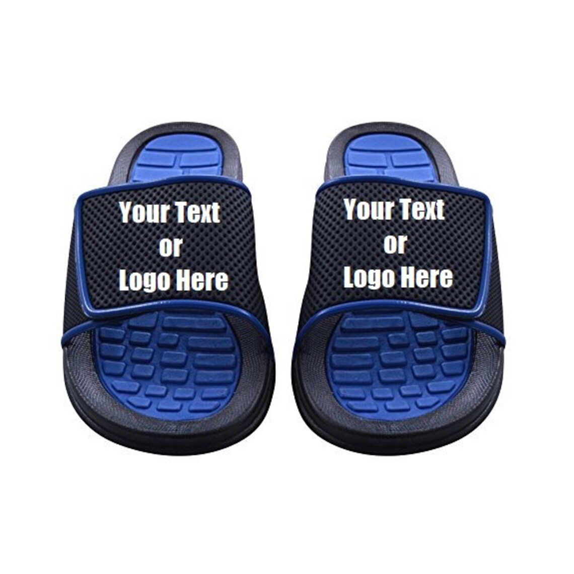 custom logo athletic slides