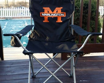 Custom Designed Folding Chairs With Your Personal Or Business Logo.