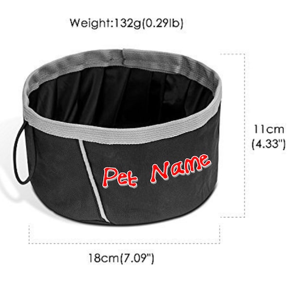 Customized Collapsible Dog Bowl Etsy