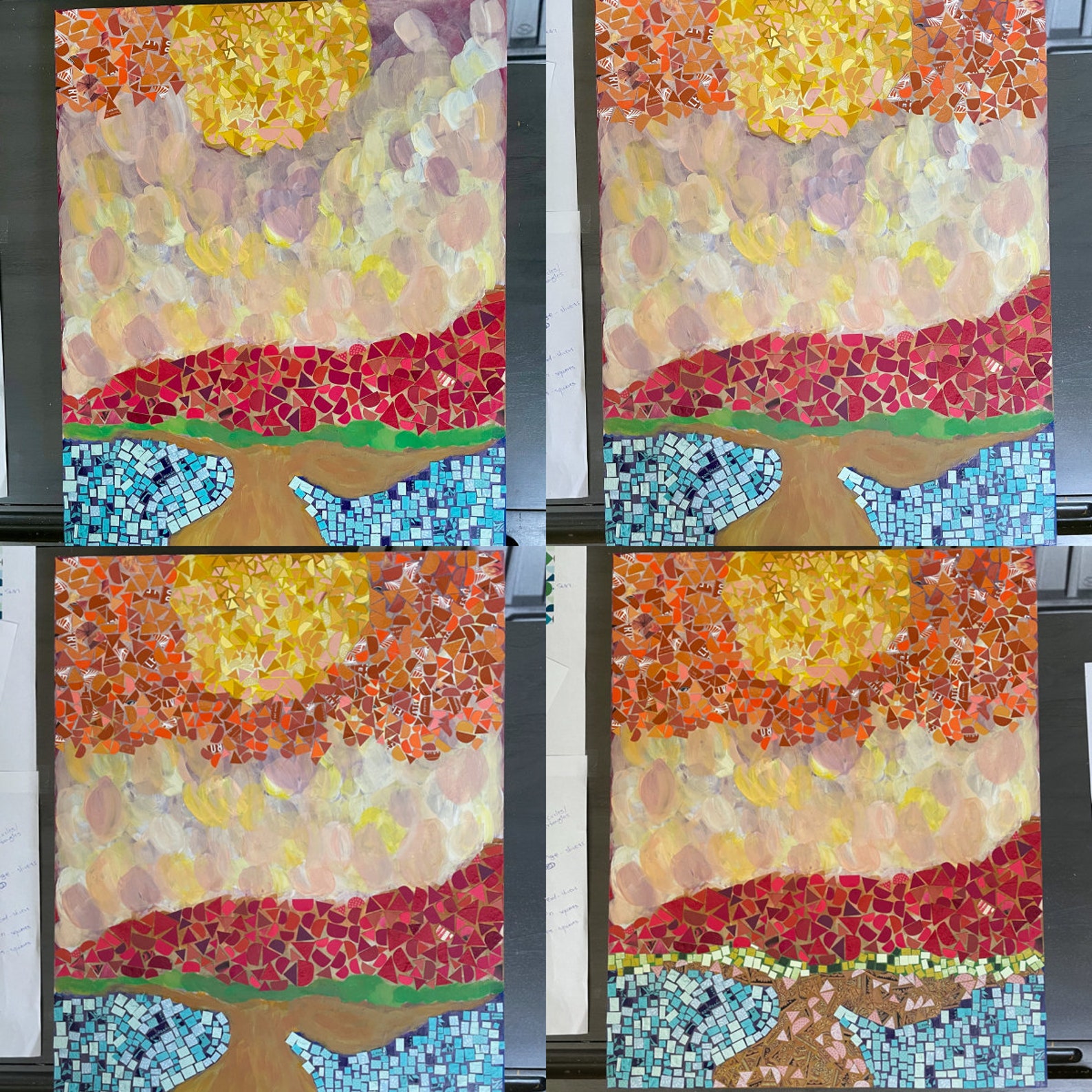 Abstract Mosaic Collage Etsy
