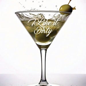 Copa de Martini Me Gusta Sucia / Copa de Martini Personalizada / Copa de Martini Sucia / Copa de Martini Grabada / Me Gusta Sucia