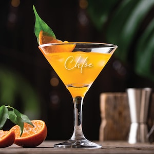Elevate Your Cocktail Hour: Elegant Martini Glass | Personalized Martini Glass | Custom Martini Glass | Dirty Martini Glass