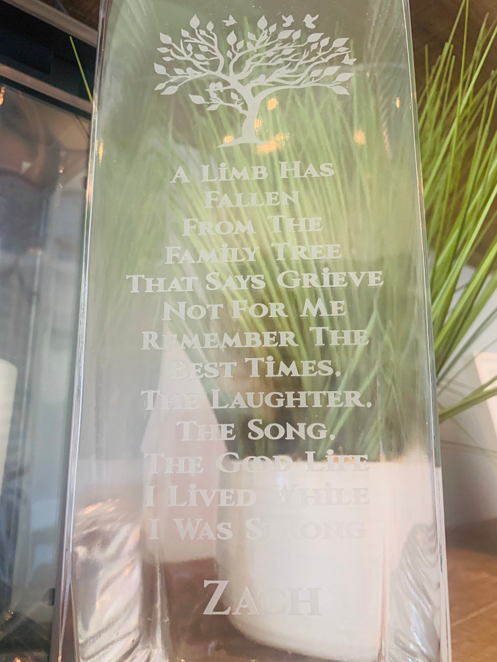 Custom Memorial Candle Holder Memorial Memorial Candle Etsy