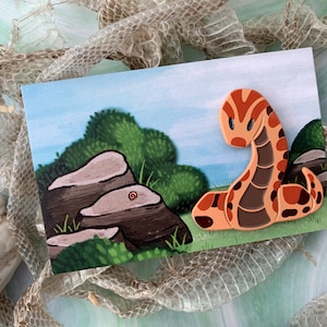 Normaler Wildtyp Morph Kornnatter Colubrid Hard Enamel Pin