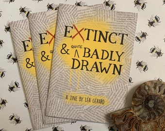 Extinct & Quite Badly Drawn Wildlife Conservation Comic Zine