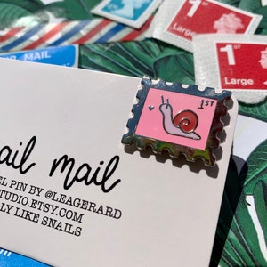 Snail Mail Hard Enamel Pin