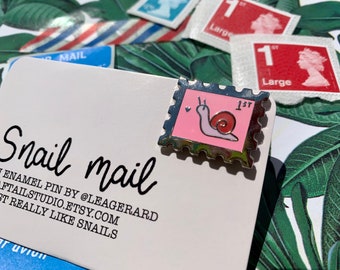 Snail Mail Hard Enamel Pin