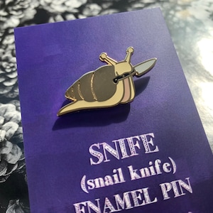 B GRADE The Snife: Giant African Land Snail Hard Enamel Pin