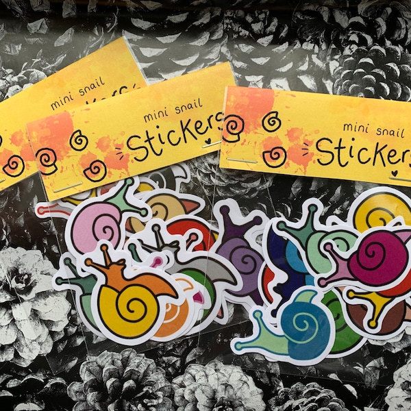 Mini Snail Stickers Sticker Set