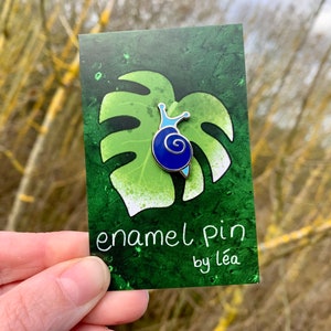 Blue Mini Snail Hard Enamel Pin
