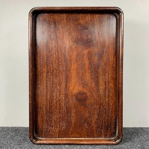 Chinese antique pure hand carved rosewood exquisite pattern tea tray,precious,fine workmanship,worth collecting