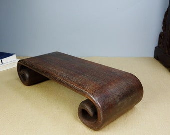 Chinese antique pure hand-carved rosewood solid wood display stand,vase base decoration