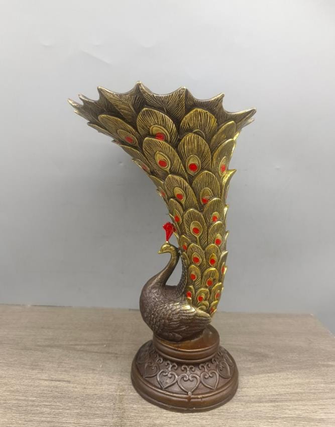 Chinese peacock vase - Etsy 日本