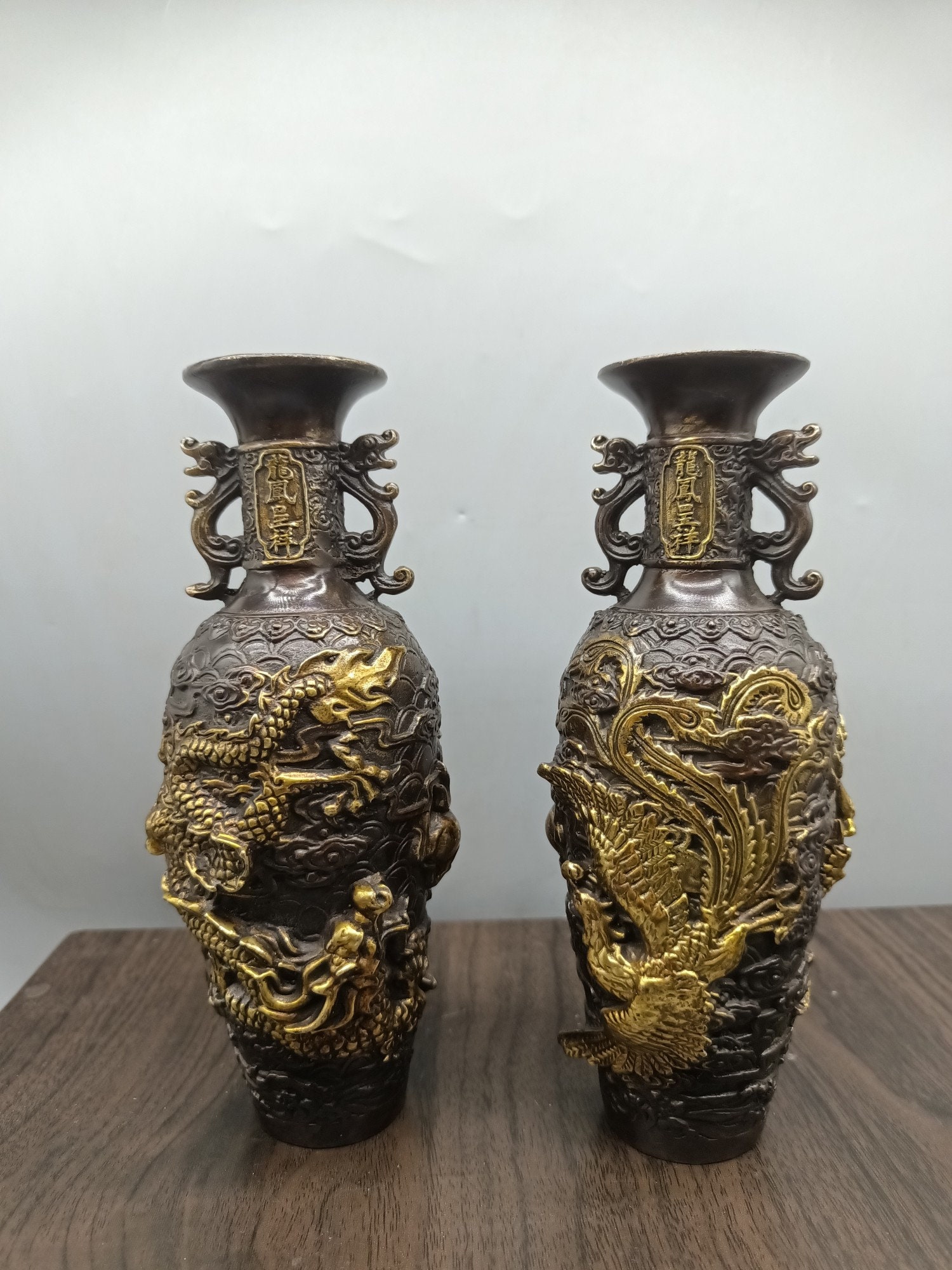 Chinese bronze vase - Etsy 日本