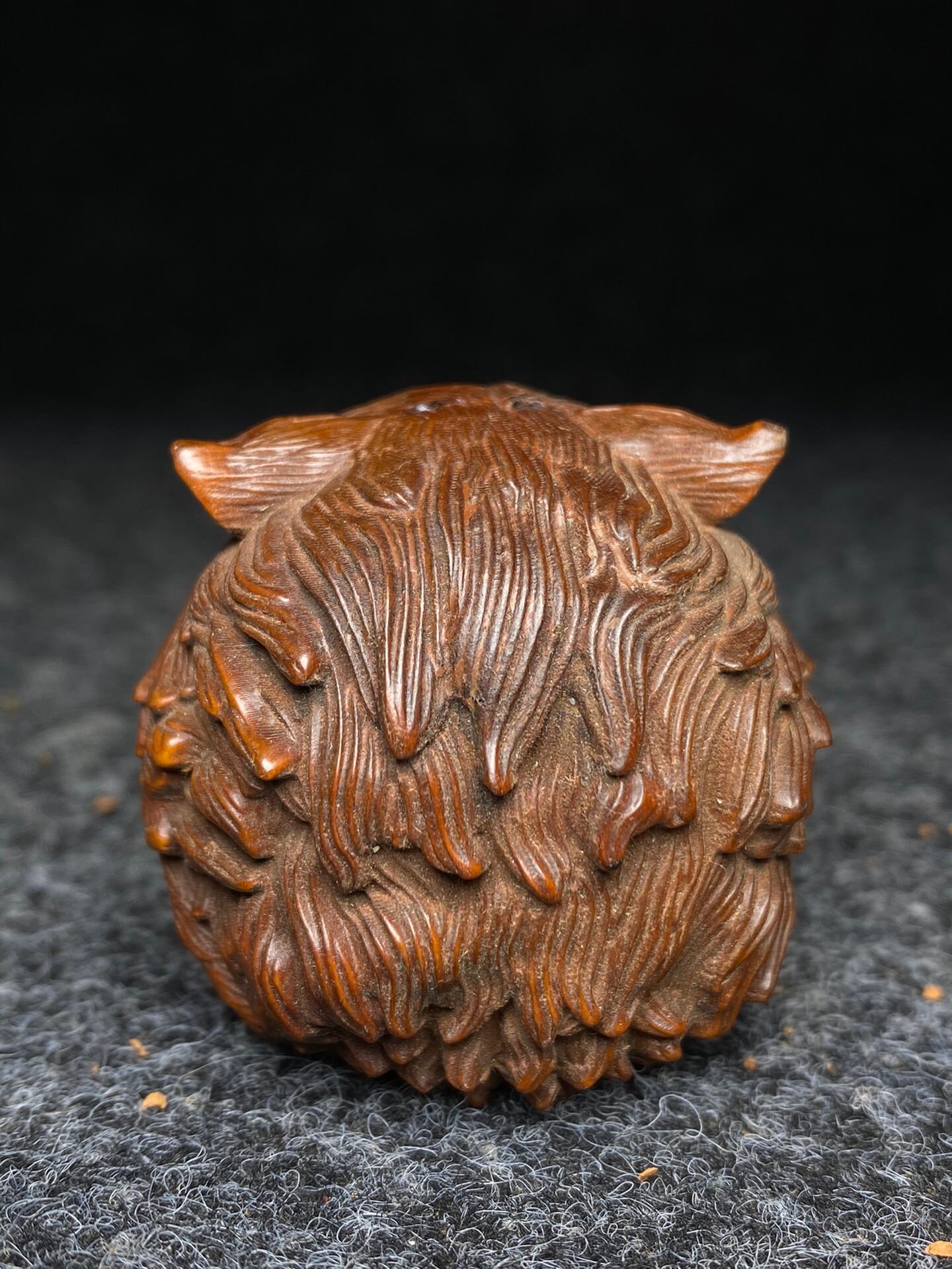 Chinese Antique Natural Boxwood Tiger Head Statue is Pure Chinese Antique Natural Boxwood Tiger Head Statue is Pure