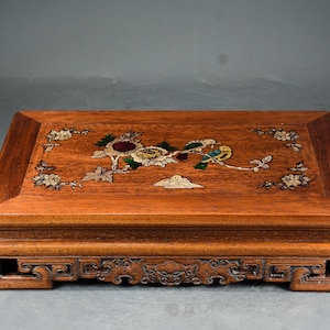 Chinese antique pure hand-carved exquisite rosewood flower and bird pattern tea table coffee table,rare and precious,worth collecting