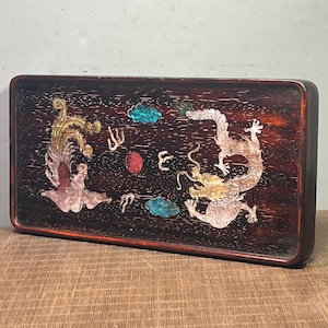 Chinese antique pure hand carved rosewood exquisite pattern tea tray,storage tray,precious,fine workmanship,worth collecting