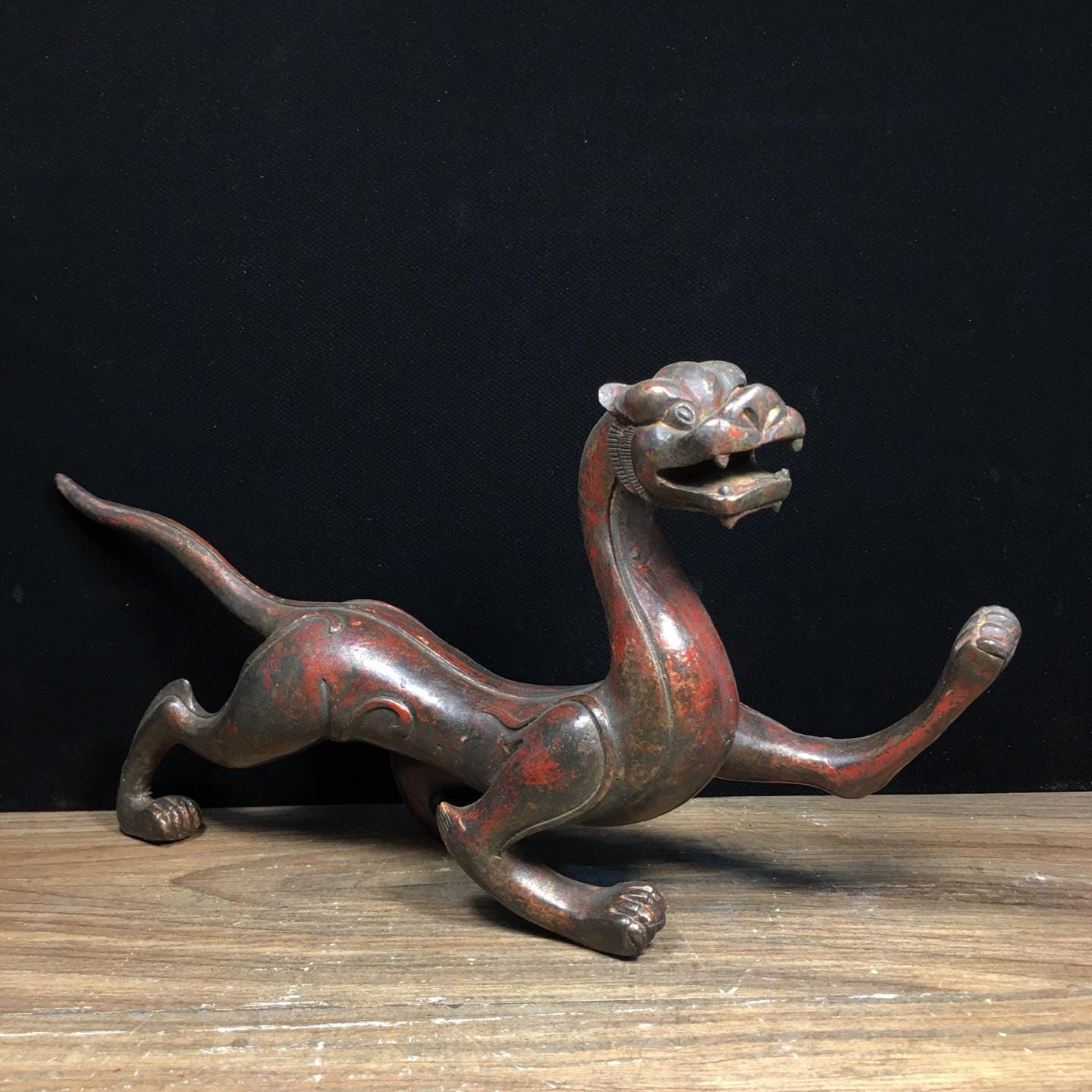 Chinese Antique Hand Carved Exquisite and Rare Pure Copper