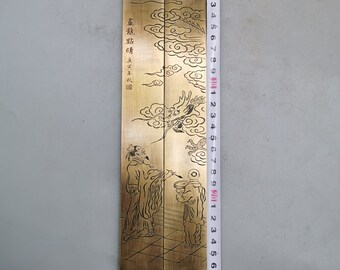中国の希少コレクションの純銅彫刻龍模様のペーパーウェイトは絶妙で