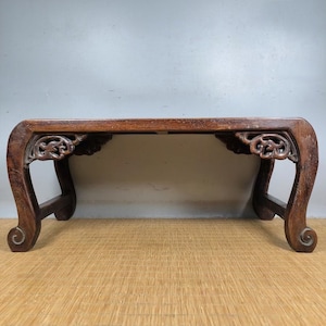 Chinese antique pure hand-carved rosewood table tea table exquisite  pattern,rare and precious,worthy of collection