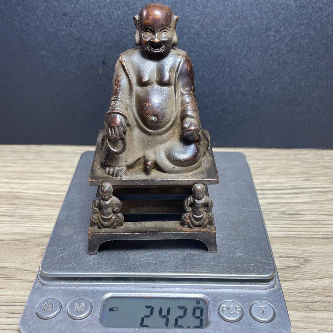 中国のアンティーク手作り彫刻仏三脚仏像装飾、絶妙で珍しい - Etsy 日本