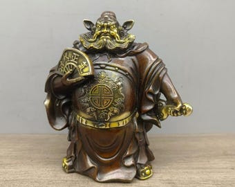 手作りの銅製諸葛亮像、中国のアンティーク置物 - Etsy 日本