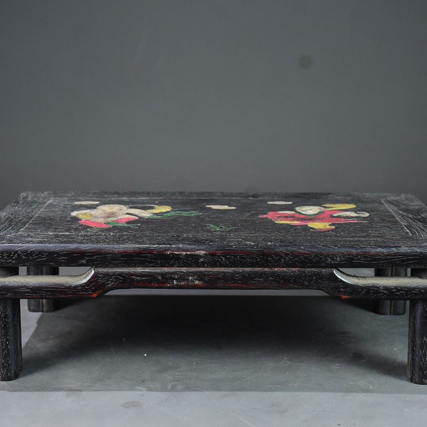 Table en bois de santal rouge sculpté à la main, antique chinois, naturel, sculpture fine, digne de collection