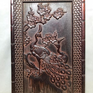 Chinese antique pure hand-carved natural rosewood exquisite phoenix pattern tea tray plates,fine carving worthy of collection